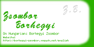 zsombor borhegyi business card